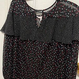 Lauren Conrad flower blouse size xl